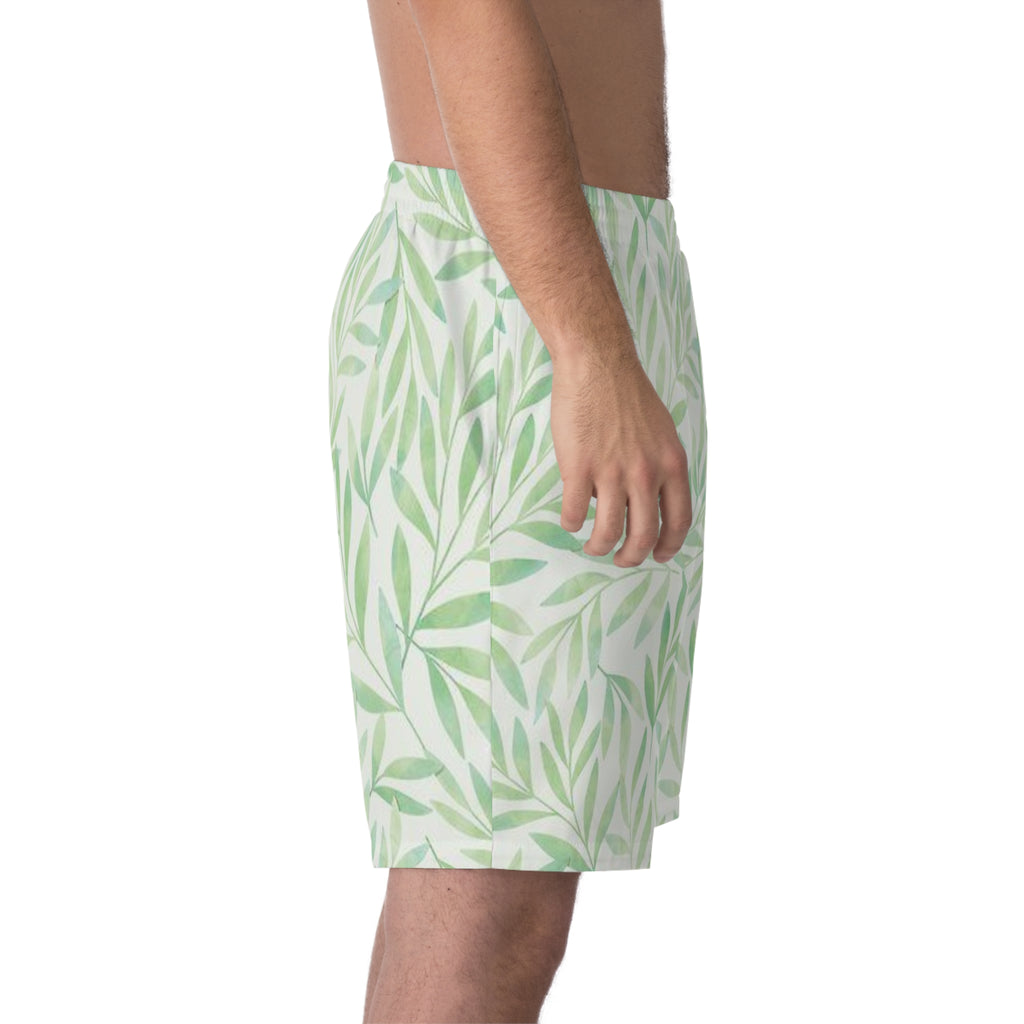 Men's Tropical Leaf Beach Shorts - Marlin