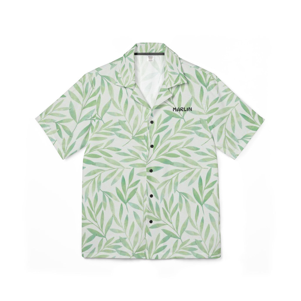 Men's Tropical Leaf Camp Shirt - Marlin