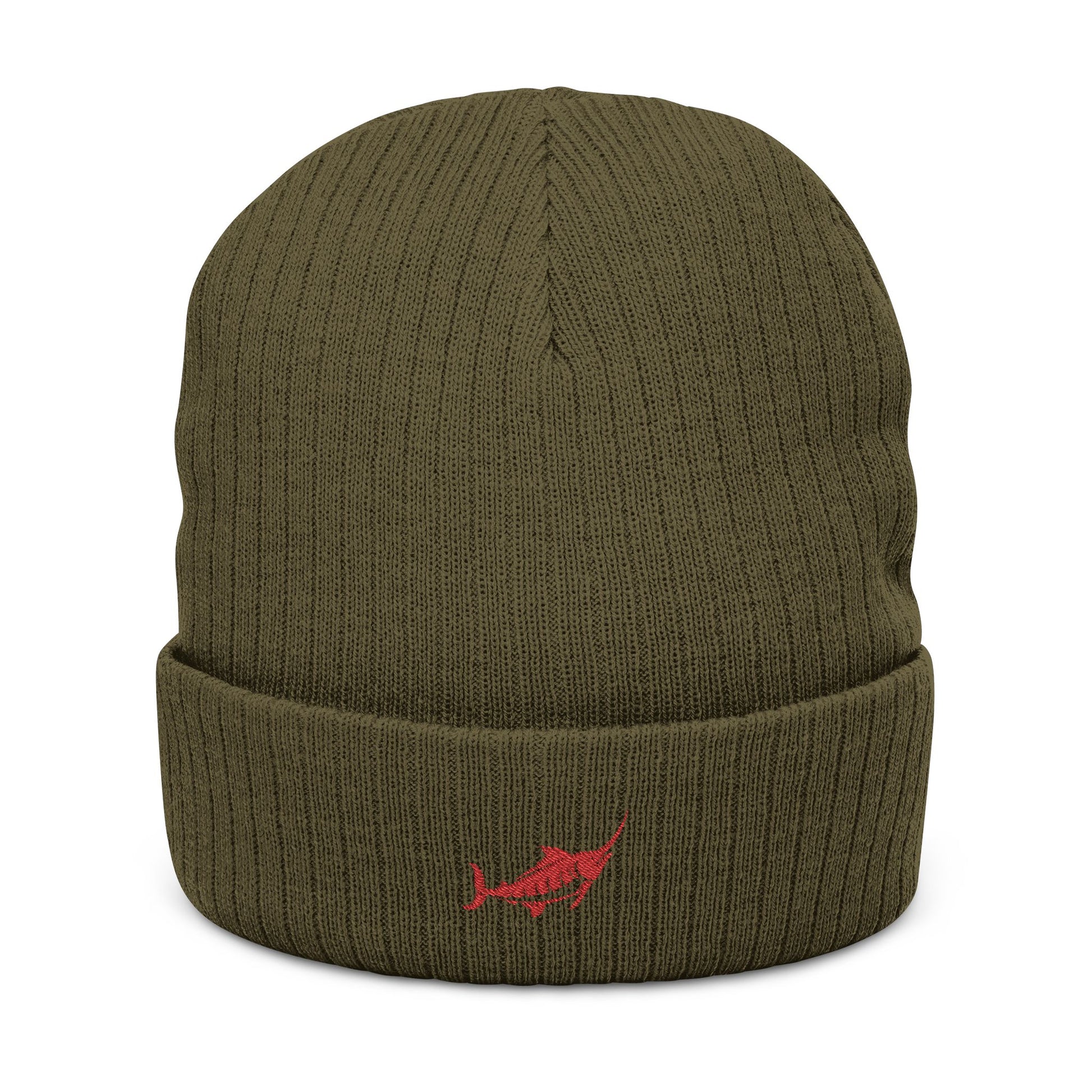 Ribbed Knit Beanie - Marlin