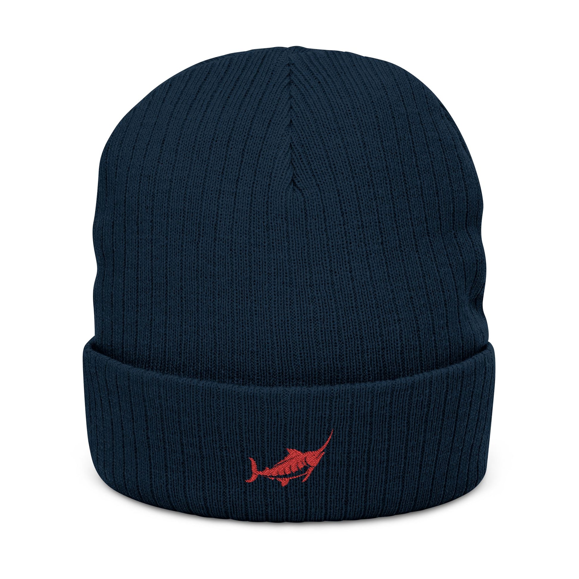 Ribbed Knit Beanie - Marlin