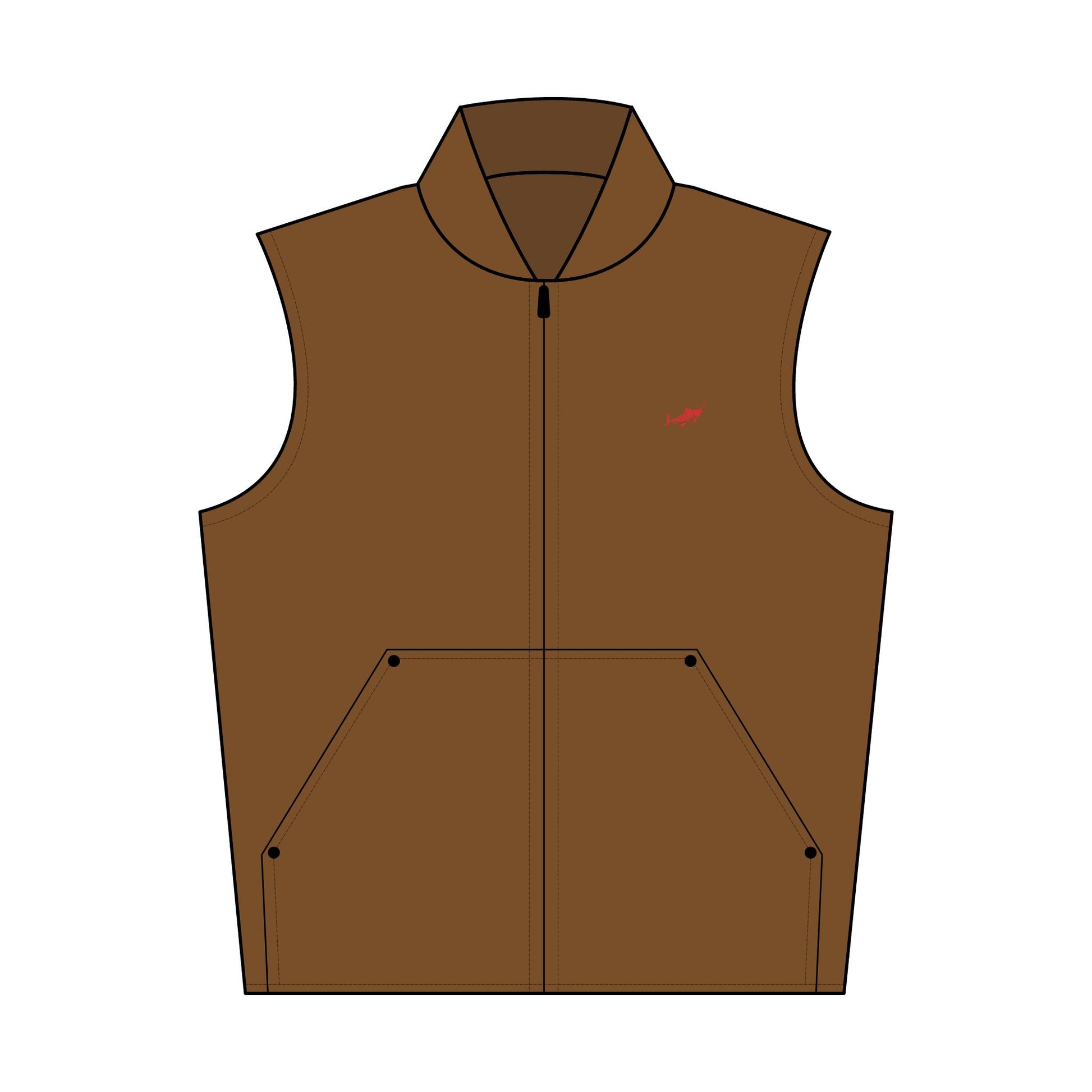 Stylish Unisex Duck Cloth Vest - Perfect for Casual Days - Marlin