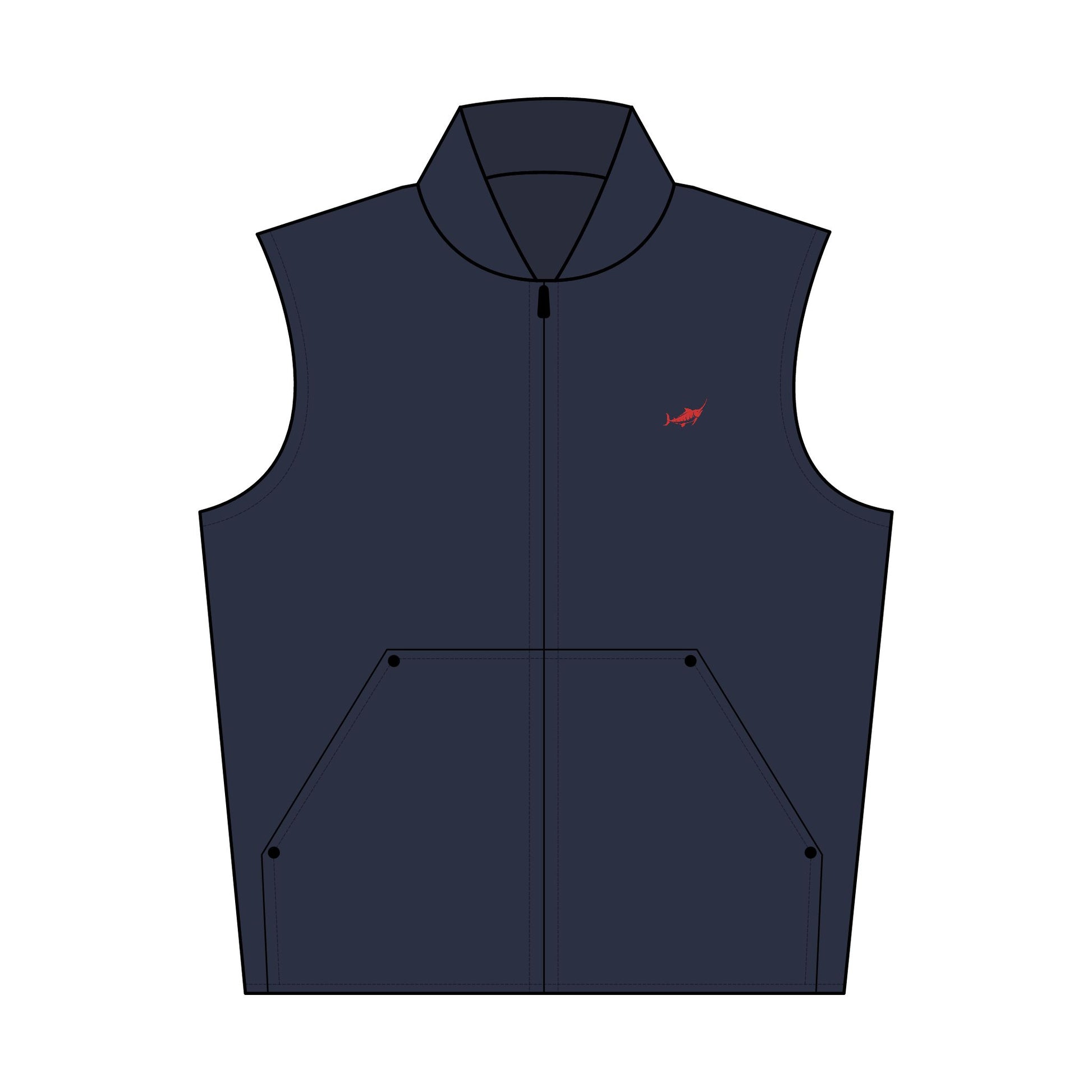 Stylish Unisex Duck Cloth Vest - Perfect for Casual Days - Marlin