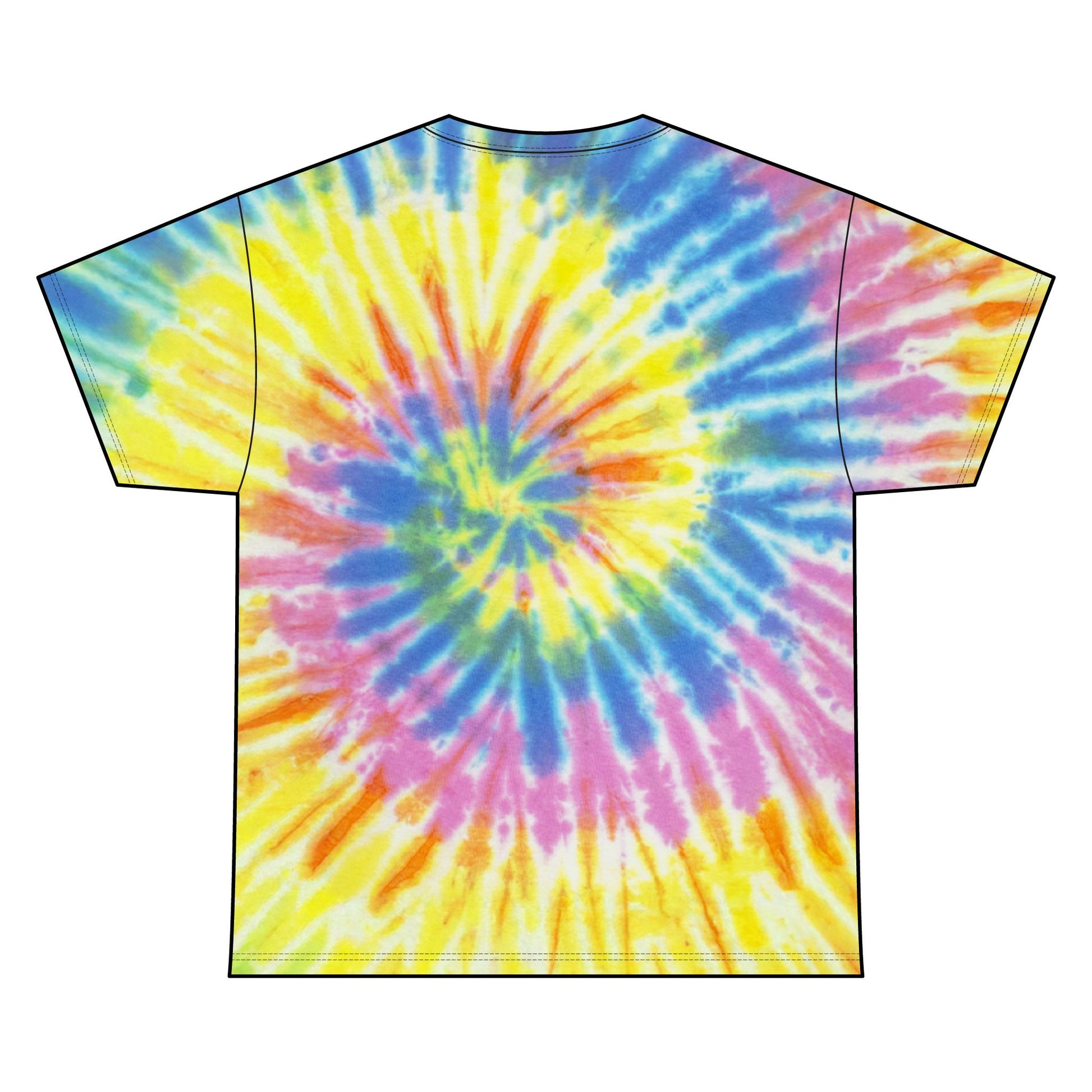 Tie Dye Unisex Tee, Boho Style Shirt - Casual Wear - Marlin