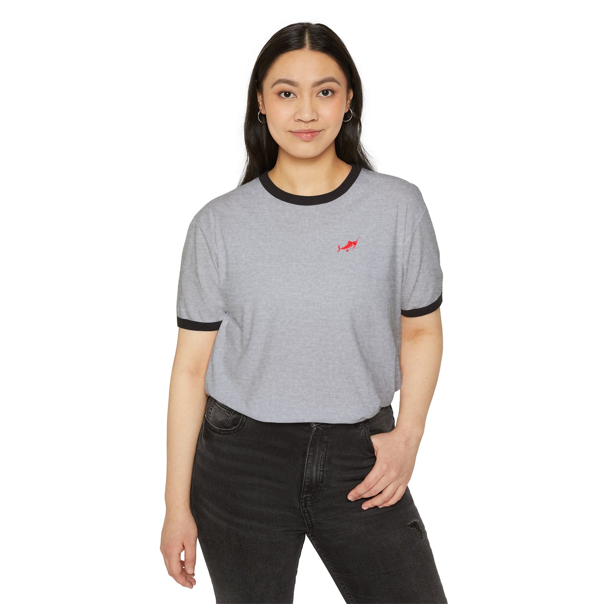 Unisex Cotton Ringer T-Shirt - Marlin