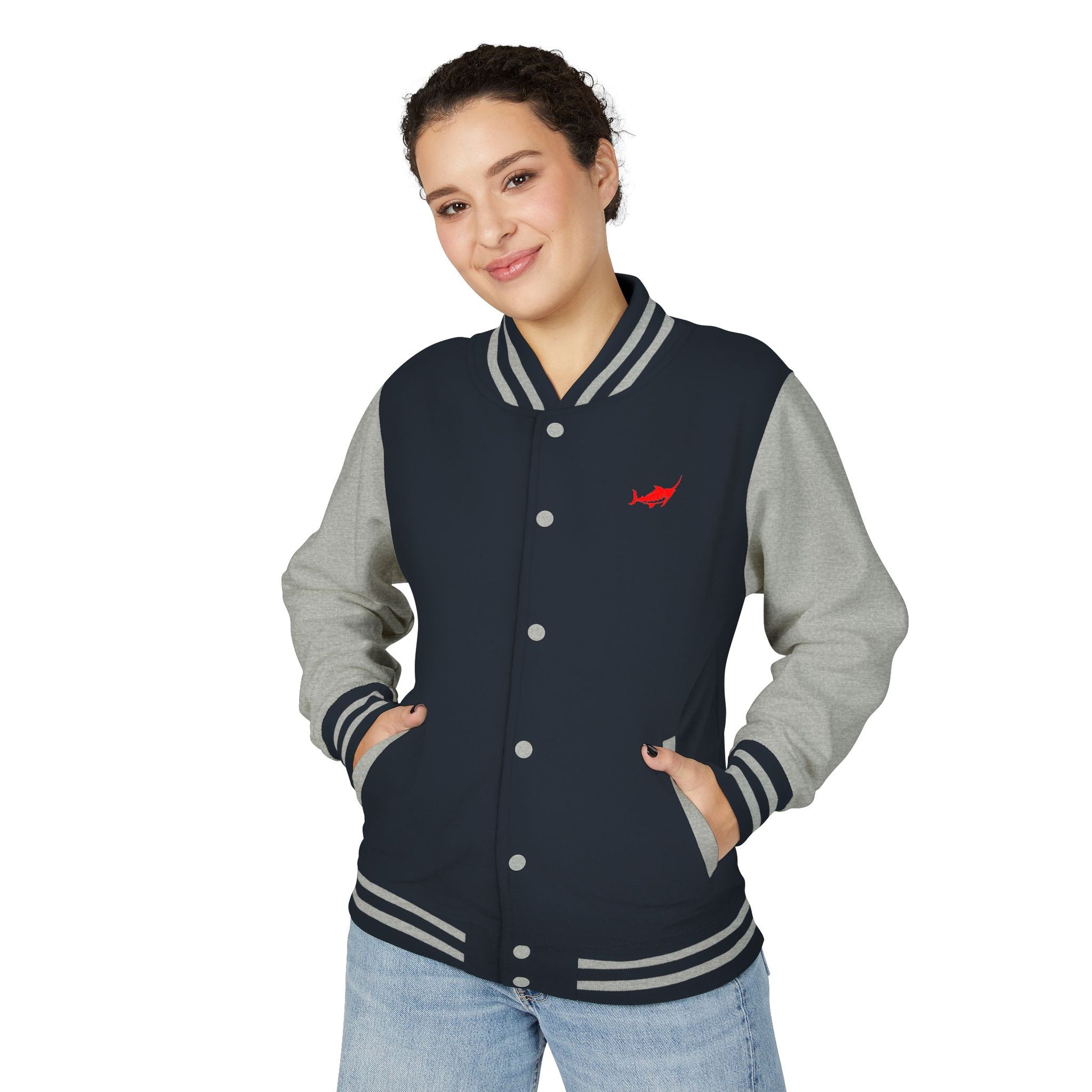 Unisex Heavyweight Letterman Jacket - Marlin