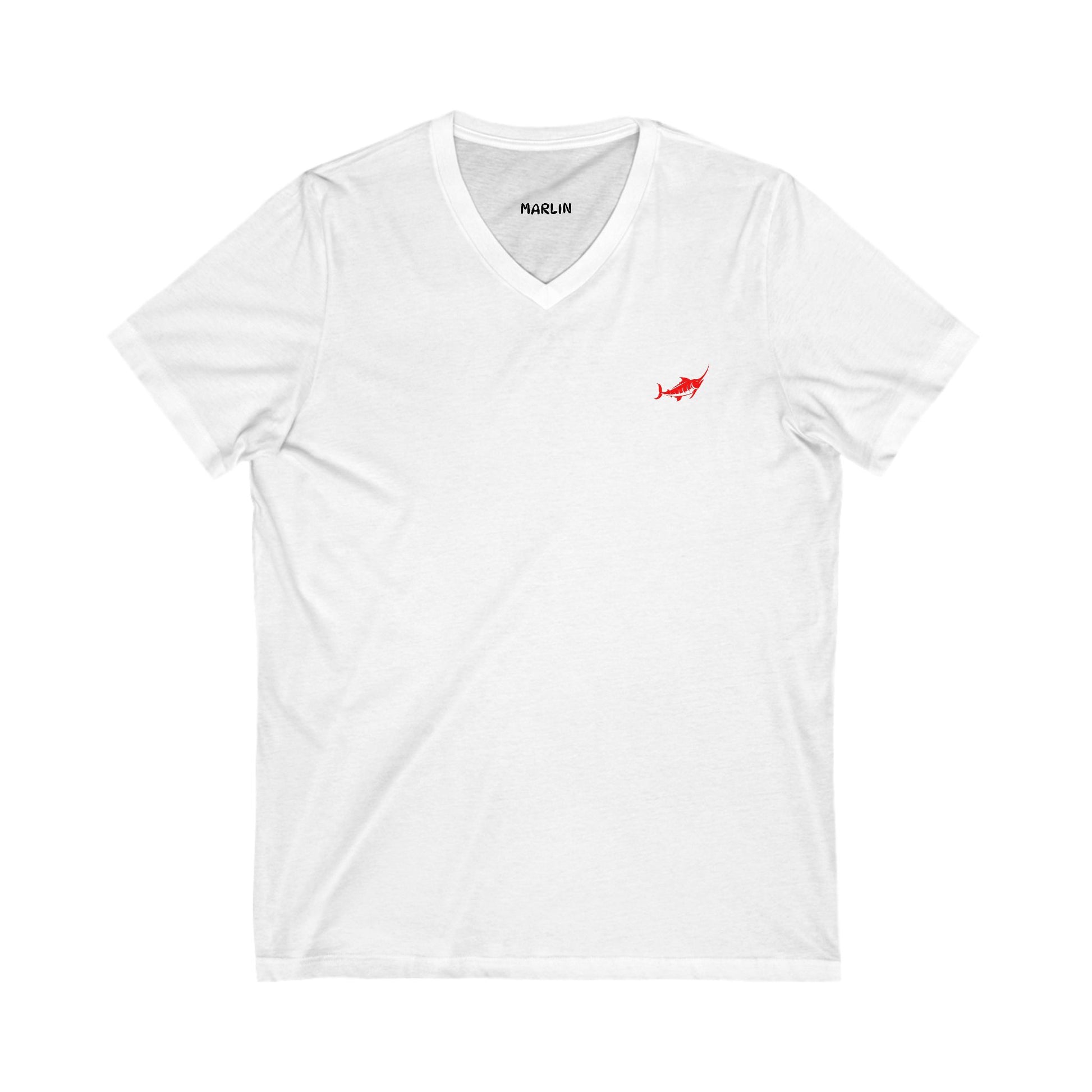 Unisex V-Neck T-Shirt - Casual Comfort - Marlin