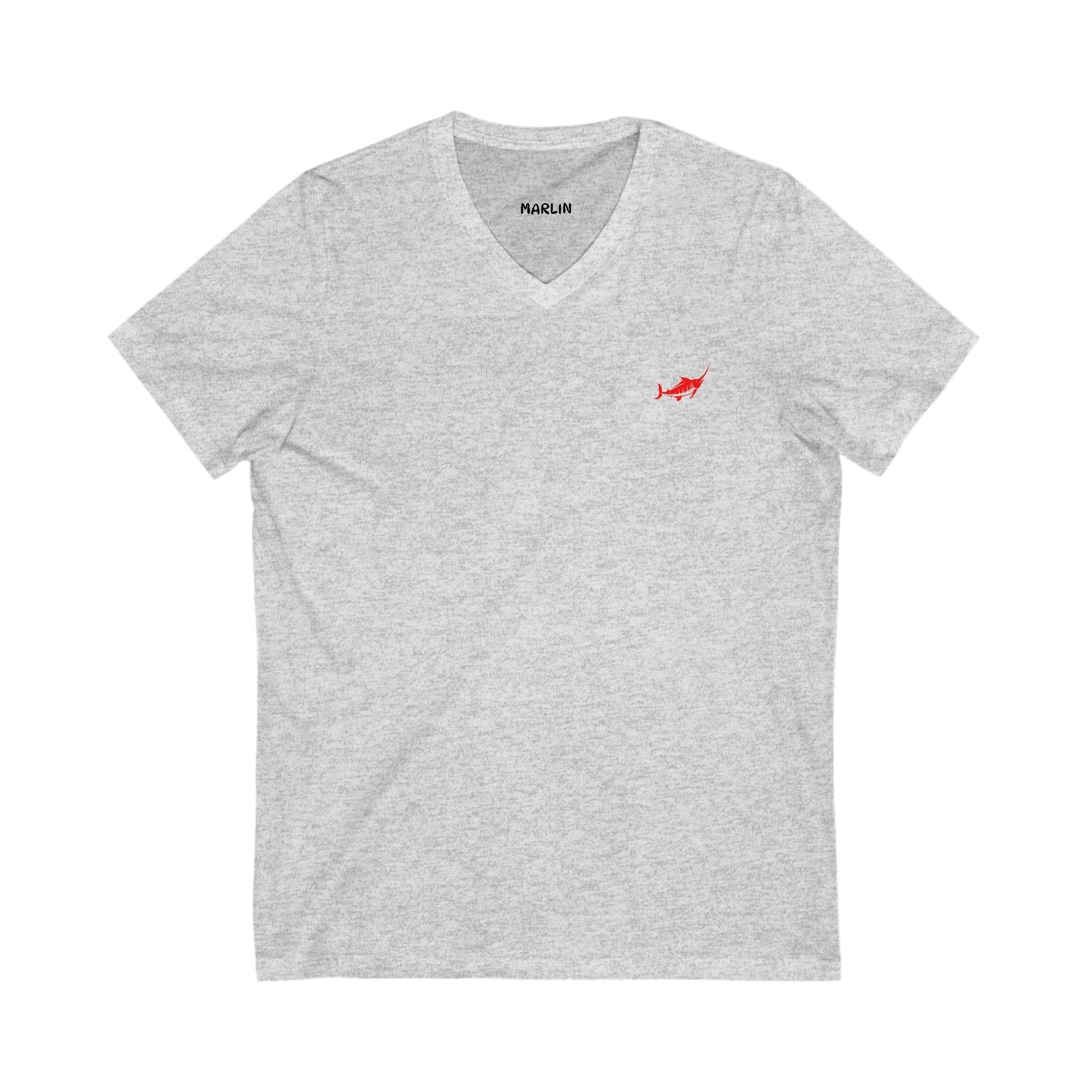 Unisex V-Neck T-Shirt - Casual Comfort - Marlin