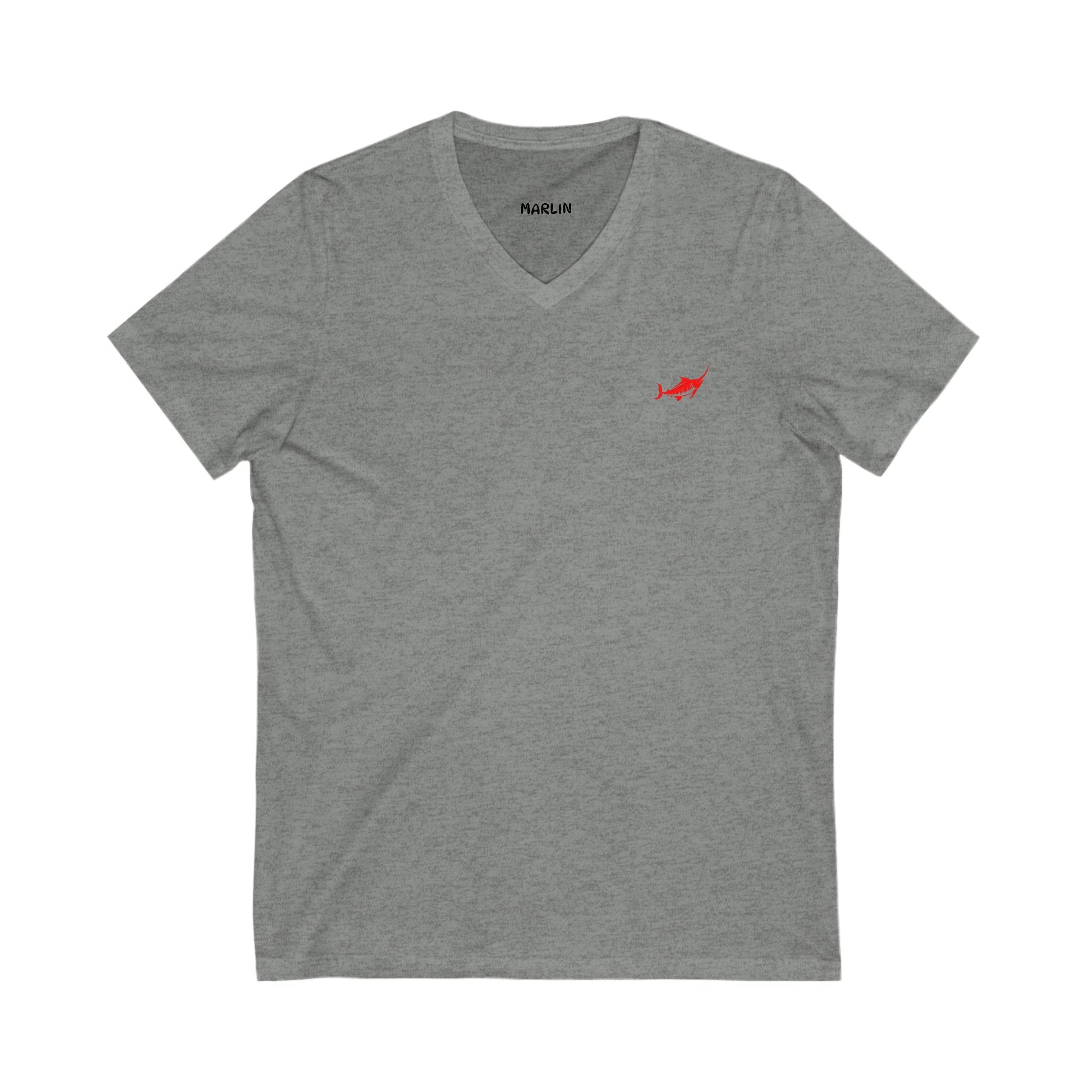 Unisex V-Neck T-Shirt - Casual Comfort - Marlin