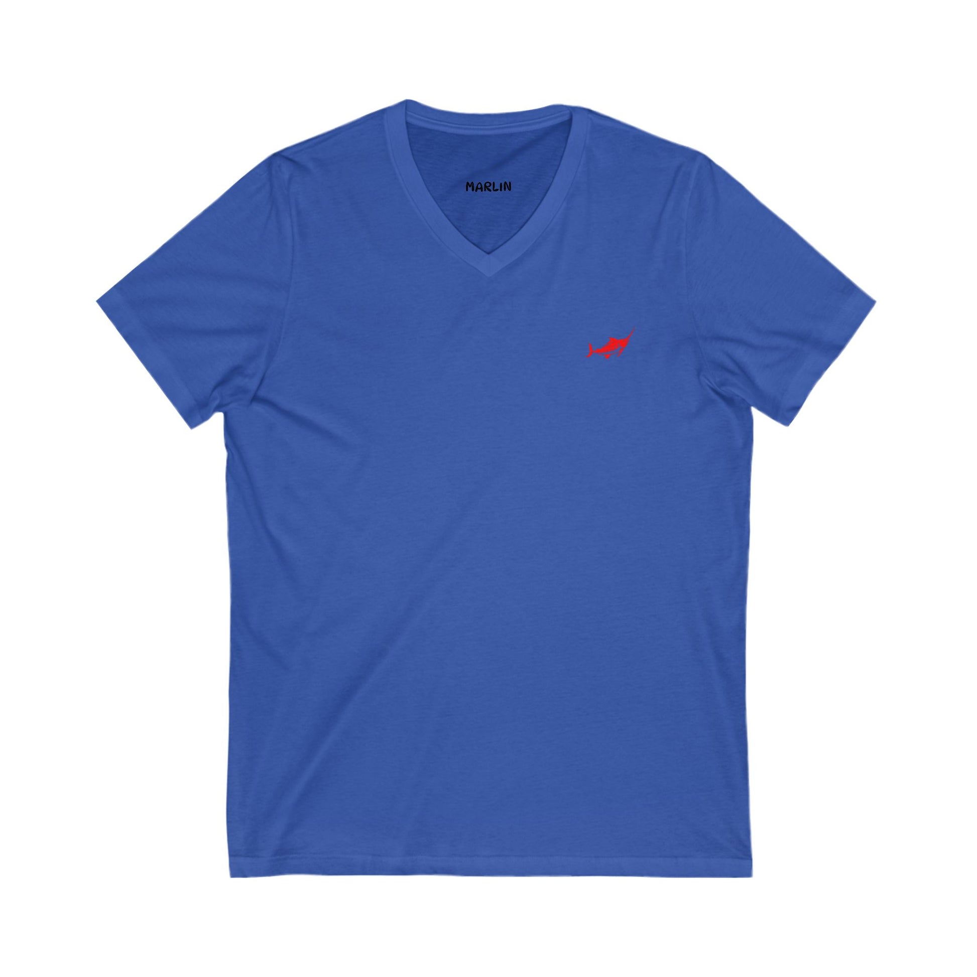 Unisex V-Neck T-Shirt - Casual Comfort - Marlin