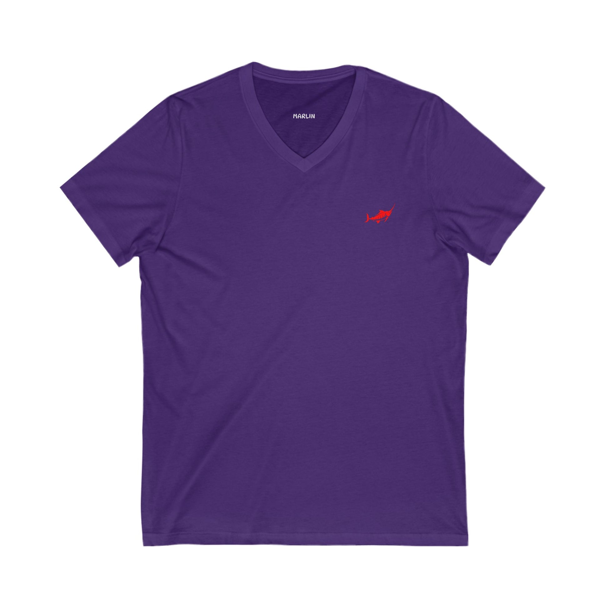 Unisex V-Neck T-Shirt - Casual Comfort - Marlin