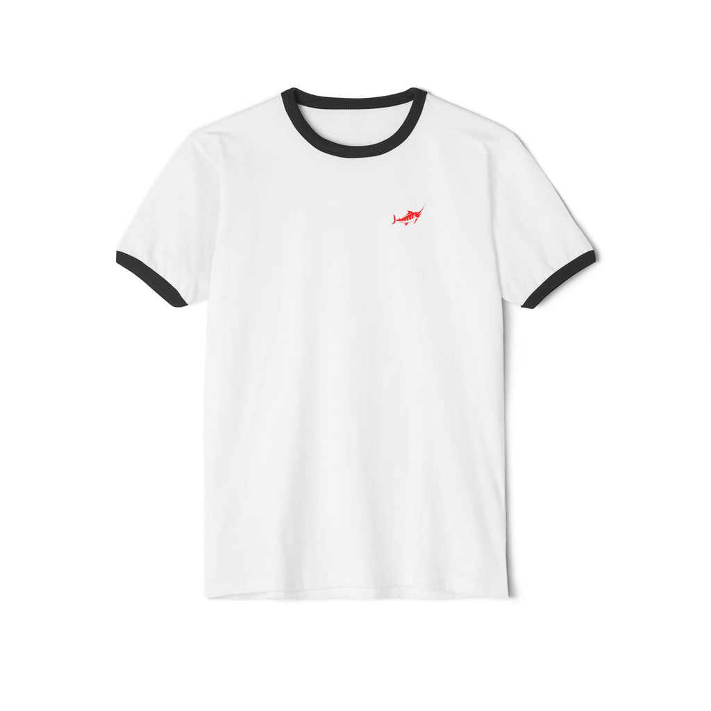 Vintage Style Unisex Cotton Ringer T-Shirt - Marlin