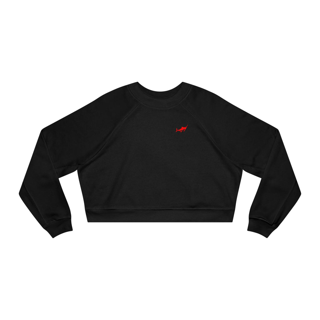 Women's Cropped Fleece Sweatshirt - Marlin