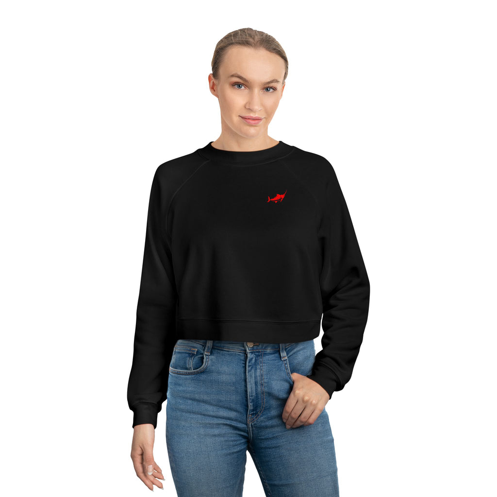 Women's Cropped Fleece Sweatshirt - Marlin