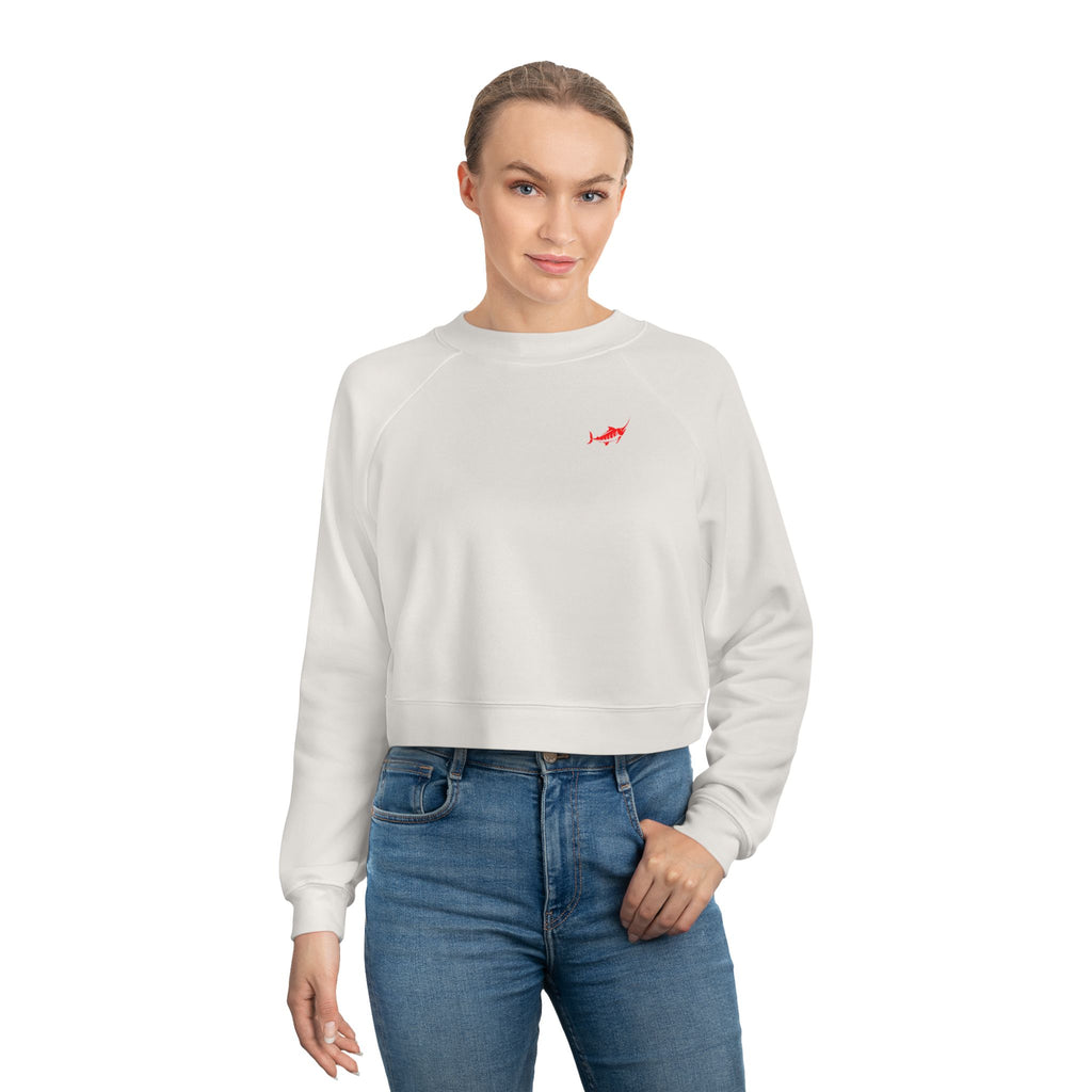 Women's Cropped Fleece Sweatshirt - Marlin