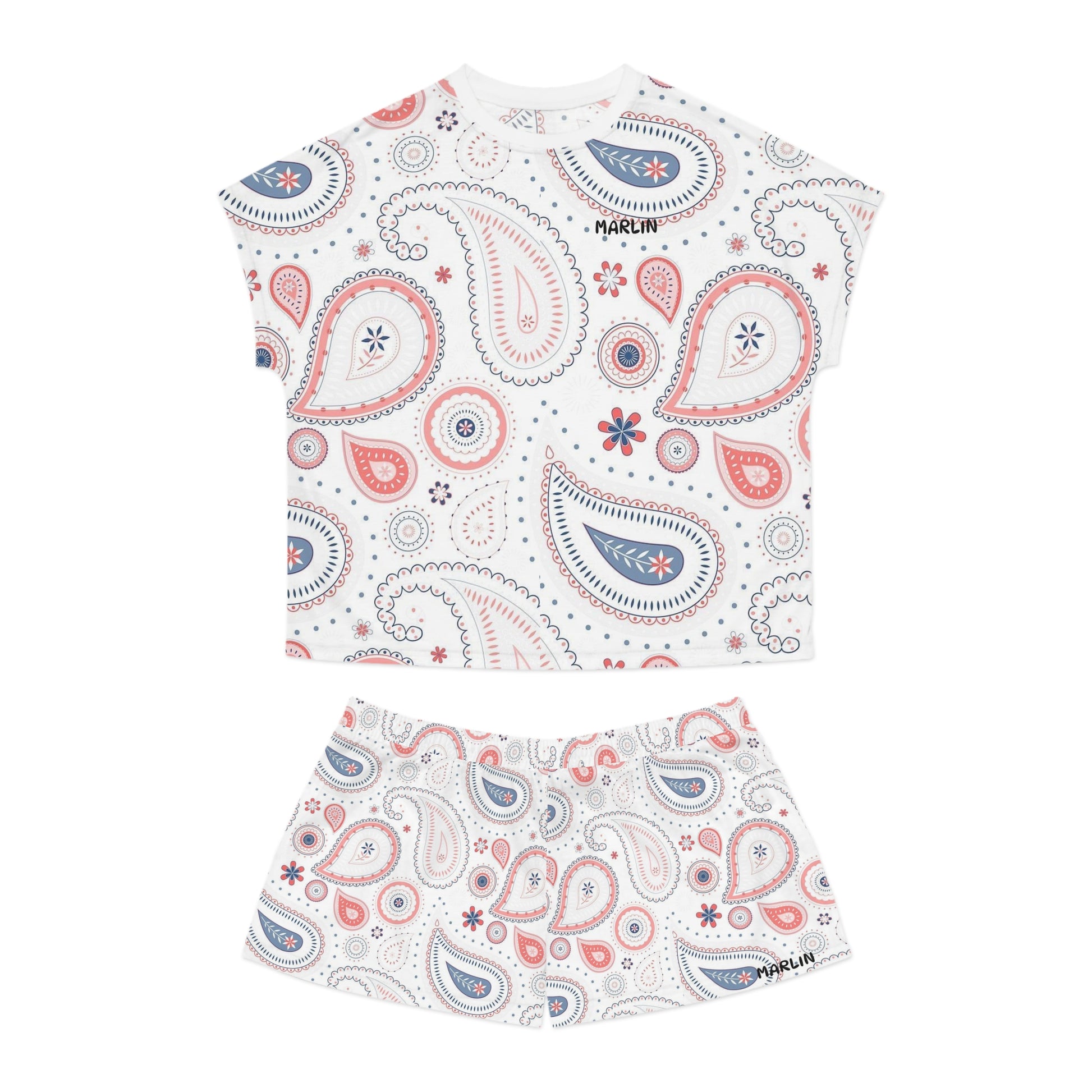 Women's Short Pajama Set - Comfortable Lounge Outfit - Marlin