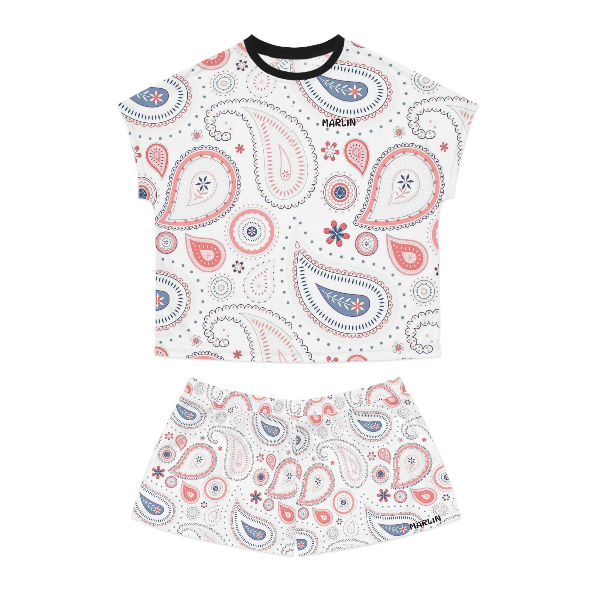 Women's Short Pajama Set - Comfortable Lounge Outfit - Marlin