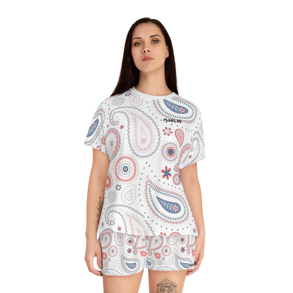 Women's Short Pajama Set - Comfortable Lounge Outfit - Marlin