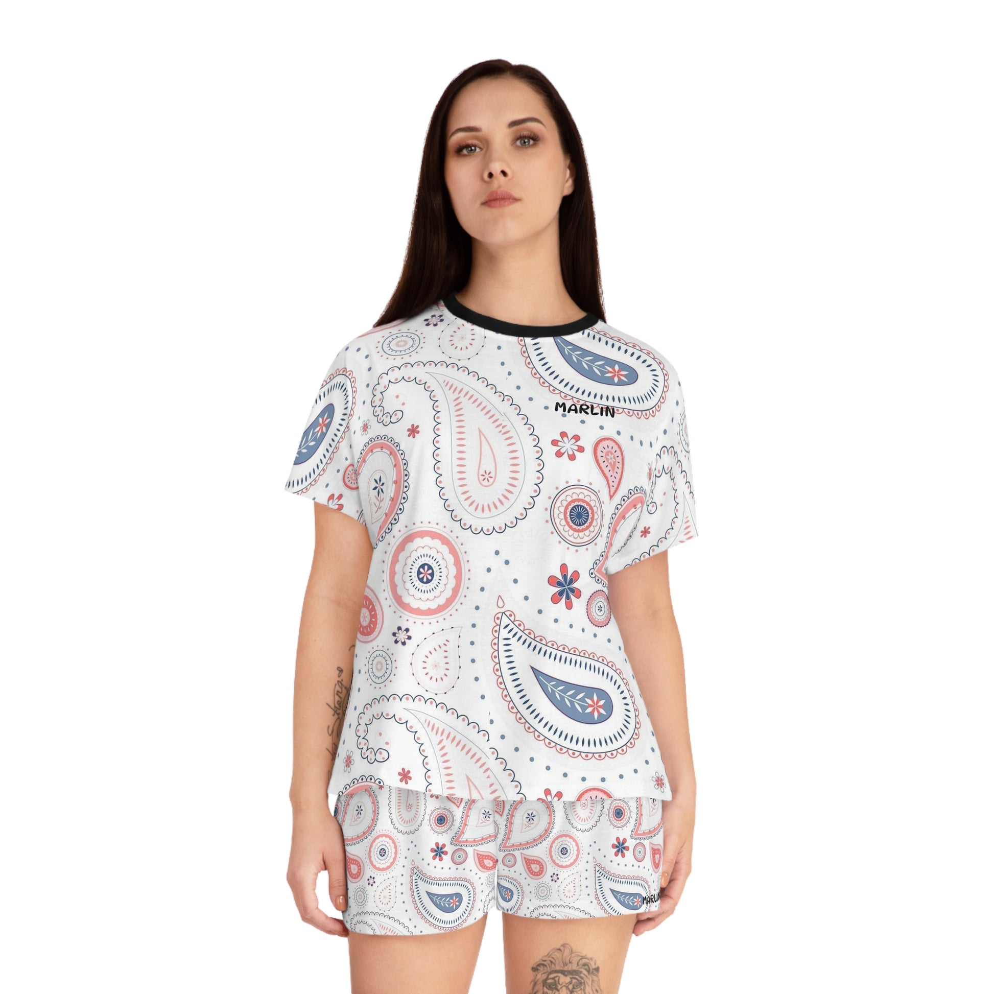 Women's Short Pajama Set - Comfortable Lounge Outfit - Marlin